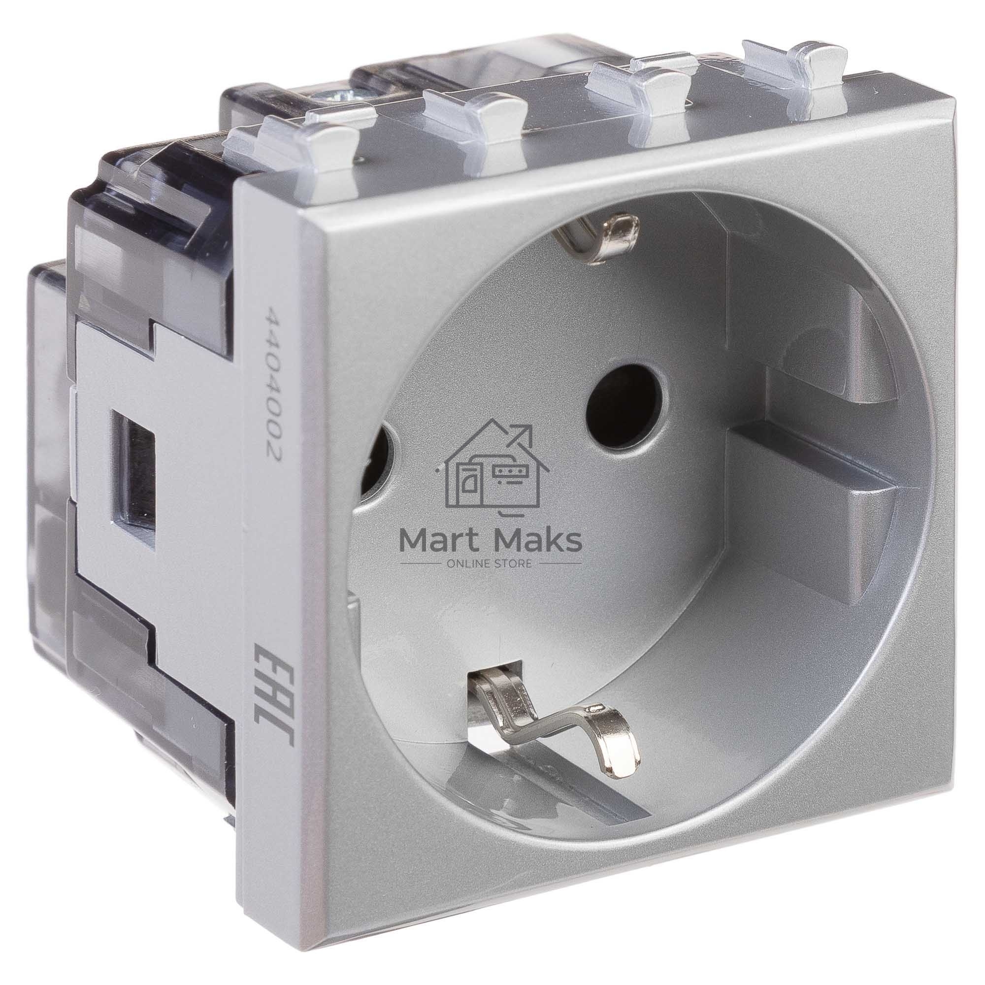 Розетка DKC Avanti 4404002 1-м 2 модуля, 