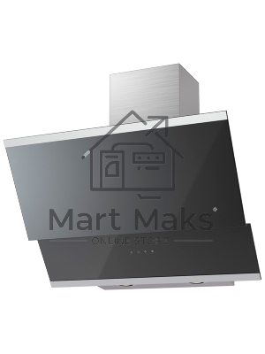 Вытяжка наклонная KRONA Irma 600 черный/серебристый, 59.6 см, 863 куб. м/ч, 53 дБ