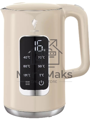 Чайник электрический LEONORD LE-1533 1,7л, двойной корпус, бежевый