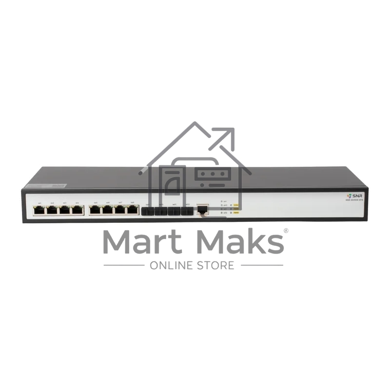 Коммутатор SNR SNR-S5310X-8TX, 8×10 Гбит/с + 4×10 Гбит/с SFP+, управляемый