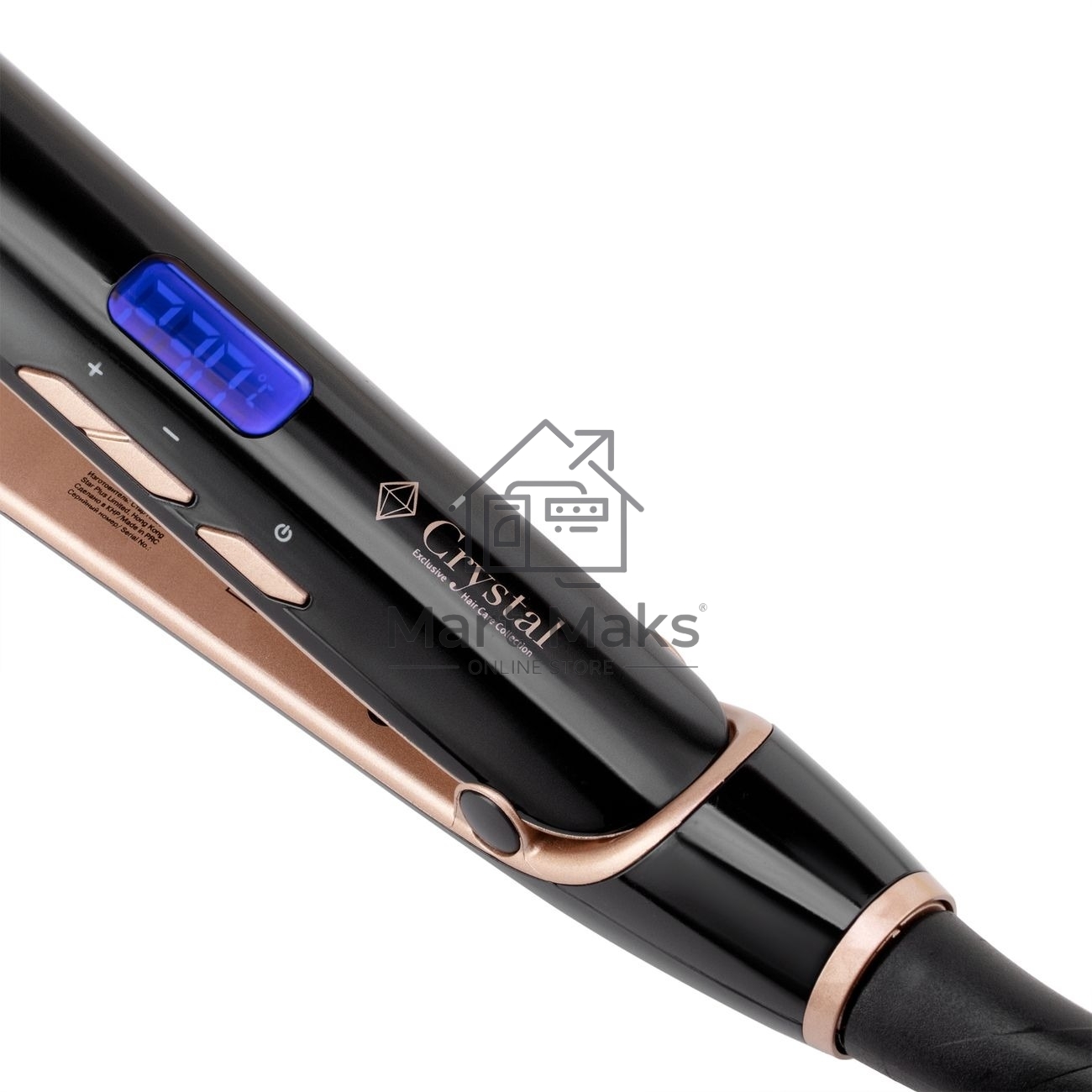 Выпрямитель Vitek Crystal VT-8410 45Вт черный макс.темп.:230С покрытие:керамико-турмалиновое