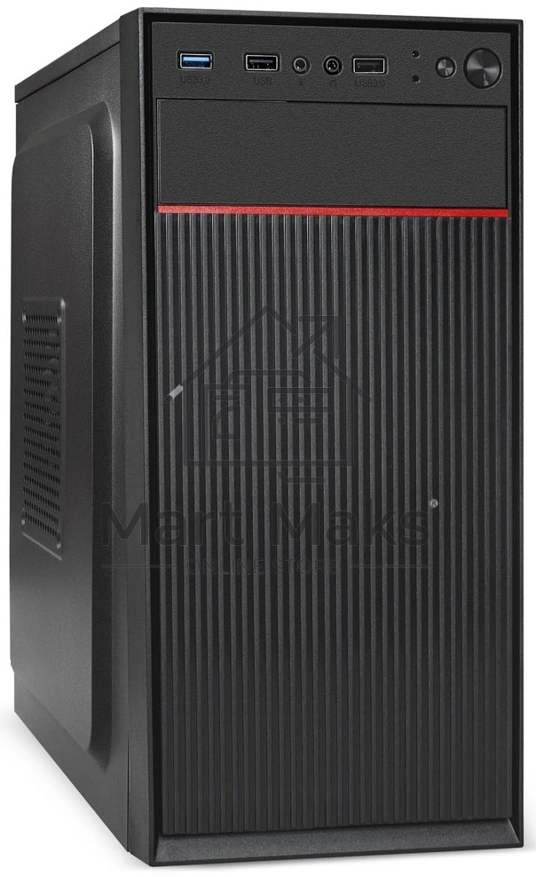 Компьютерный корпус Minitower ExeGate BAA-113U-AA500 (mATX, БП AA500 с вент. 8см, 2*USB+1*USB3.0, аудио, черный)