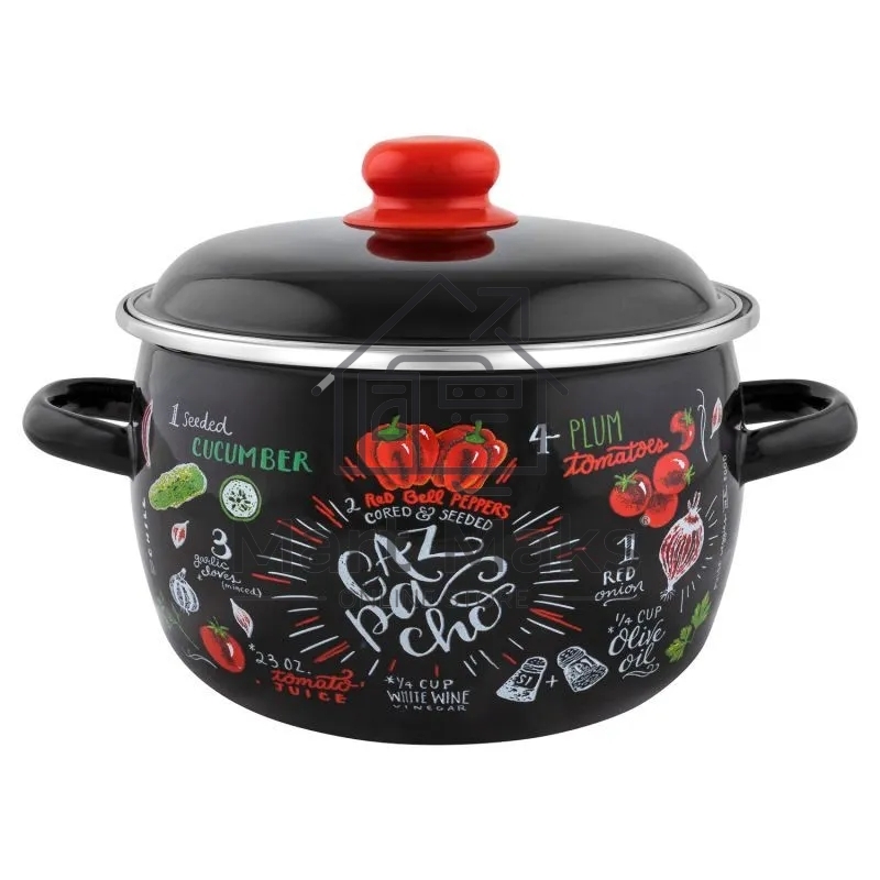 Кастрюля Appetite 1RC161M Gazpacho сферическая эмалированная 2 л