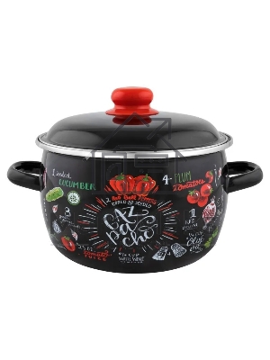 Кастрюля Appetite 1RC161M Gazpacho сферическая эмалированная 2 л