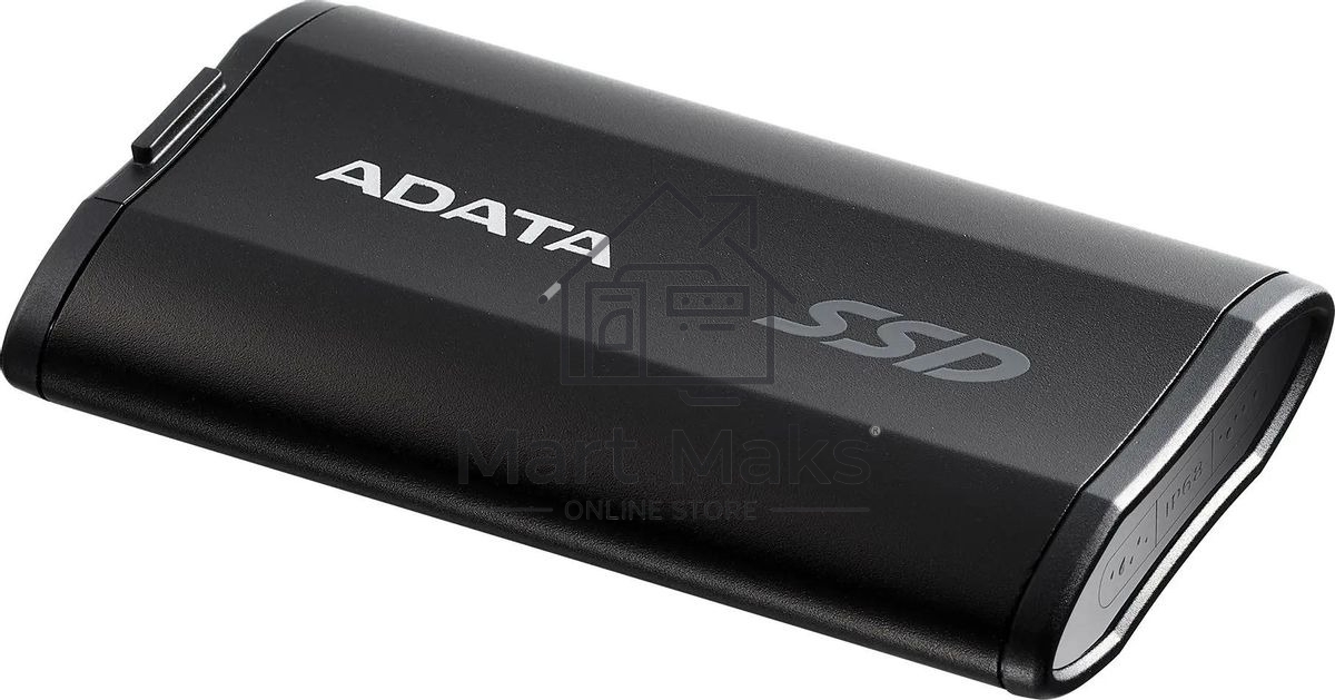 Внешний SSD ADATA SD810, 2TB, USB 3.2 Gen 2x2 Type-C, R/W 2000/2000, черный