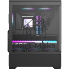 Корпус Formula Crystal Z1 Plus AR V2 Black, Mini-Tower, чёрный, 3 x 120 мм
