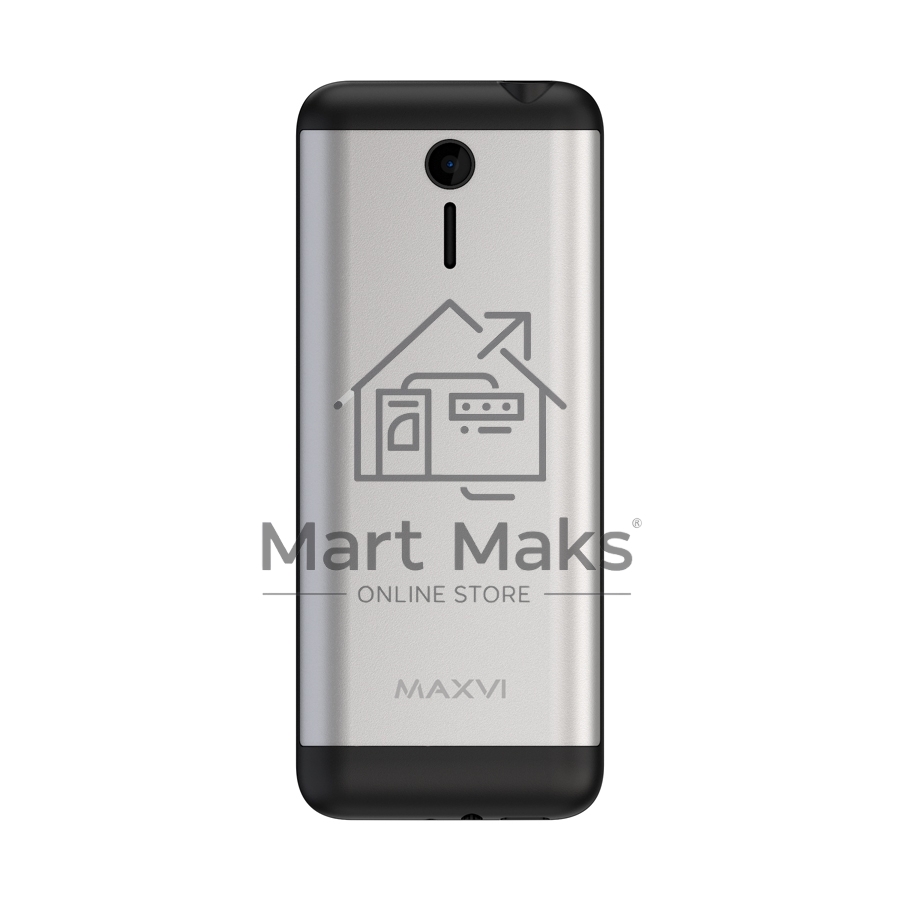 Мобильный телефон Maxvi X10i серебристый металлик