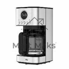 Кофеварка капельная BQ CM1007 сталь/черный, исп. кофе - молотый, 1.5 л, 900 Вт.
