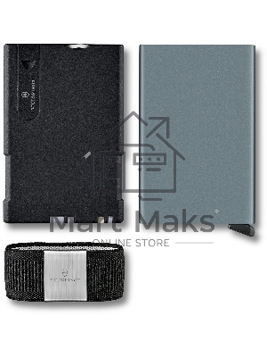 Швейцарская карта Victorinox Smart Card Wallet Sharp (0.7250.36) серый коробка подарочная