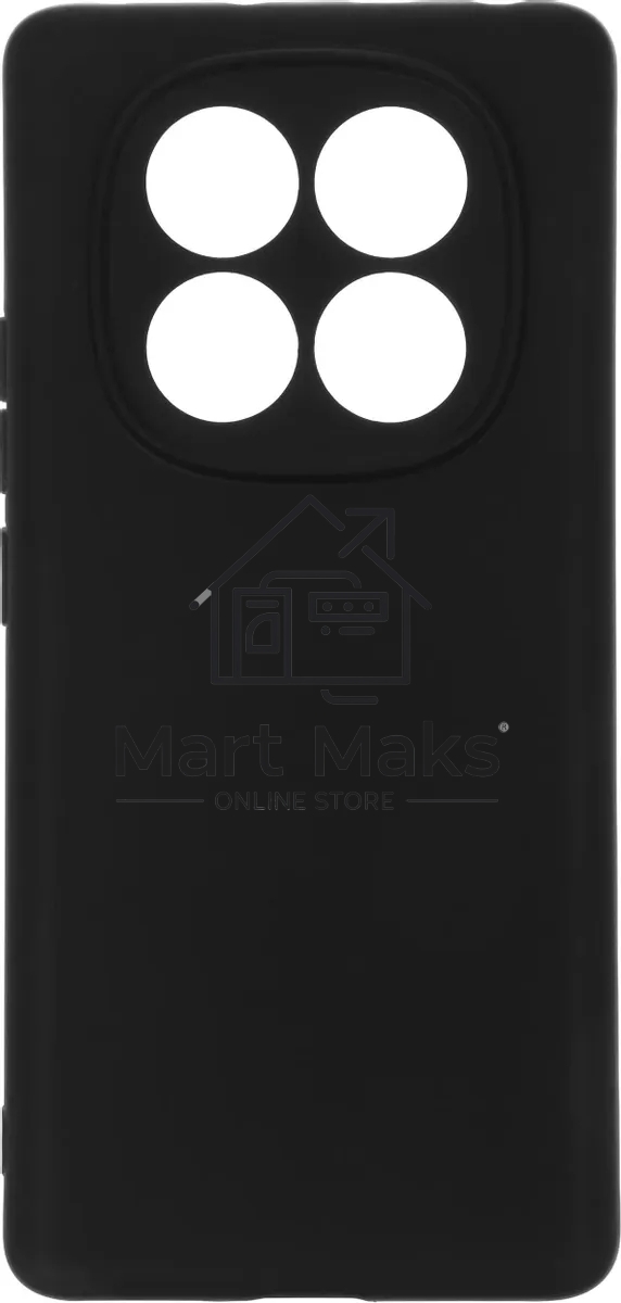 Чехол (клип-кейс) BoraSCO для Xiaomi Redmi Note 14 Pro 4G Silicone Case черный (74848)