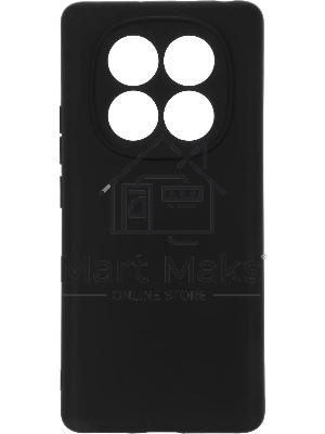 Чехол (клип-кейс) BoraSCO для Xiaomi Redmi Note 14 Pro 4G Silicone Case черный (74848)