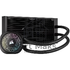 Система жидкостного охлаждения Corsair NAUTILUS 240 ARGB (240мм, черный, ARGB/ Fans: 2x120мм, 74.37CFM, 34dBA, 2100RPM/ S: 1851, 1700, AM5, AM4)