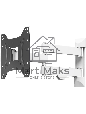Кронштейн для телевизора Hama Fullmotion черный/белый 19