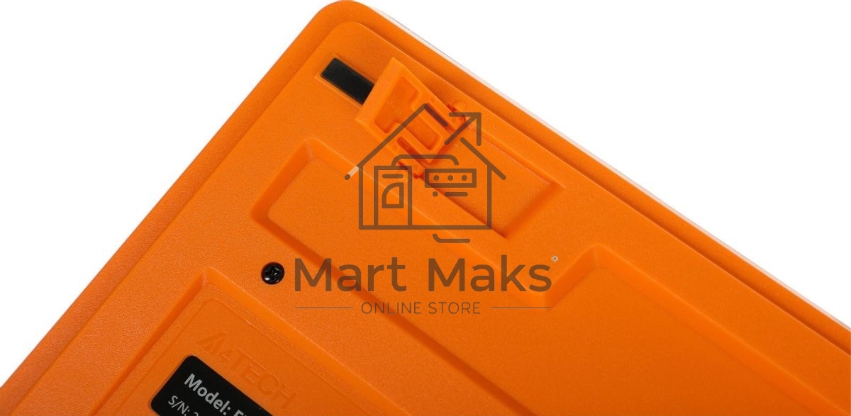 Комплект клавиатура+мышь A4Tech FStyler F1010 проводной, USB, 1600 DPI, чёрный/оранжевый