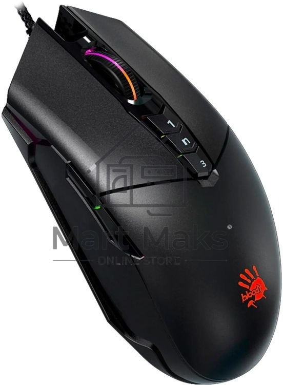 Мышь проводная A4Tech Bloody P91s черный, 8000 dpi, USB, кнопки - 8