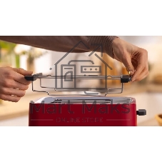 Тостер Bosch TAT3M124 красный, 950 Вт, 2 слота