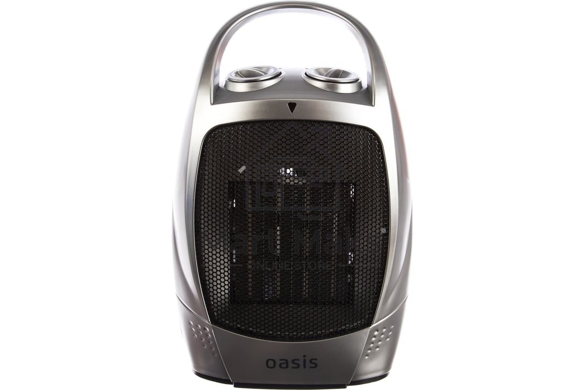 Тепловентилятор Oasis КS-15R 750/1500 Вт., до 15 кв.м., керамический нагревательный элемент, режим холодного обдува, белый