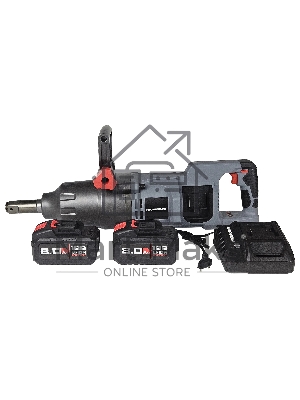 Аккумуляторный бесщеточный ударный гайковерт PROFIPOWER T-4000NK короткий шпиндель (40В, 4000Нм, Li-ion-2шт, 8.0А·ч, Переходник 1