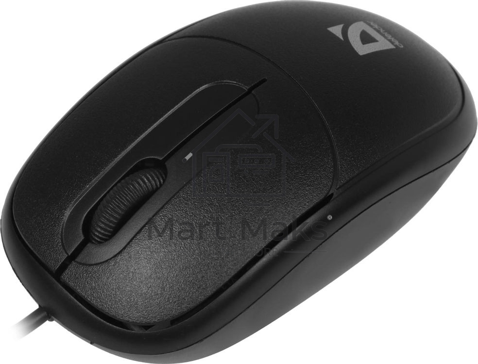 Мышь проводная Defender Datum MS-980 черный, 1000 dpi, USB, кнопки - 3
