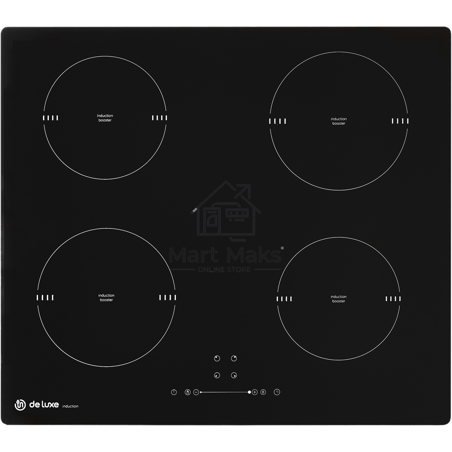 Индукционная варочная поверхность DeLuxe IH6470P1/A-S01A, 4 конфорки, стеклокерамика, 7000 Вт