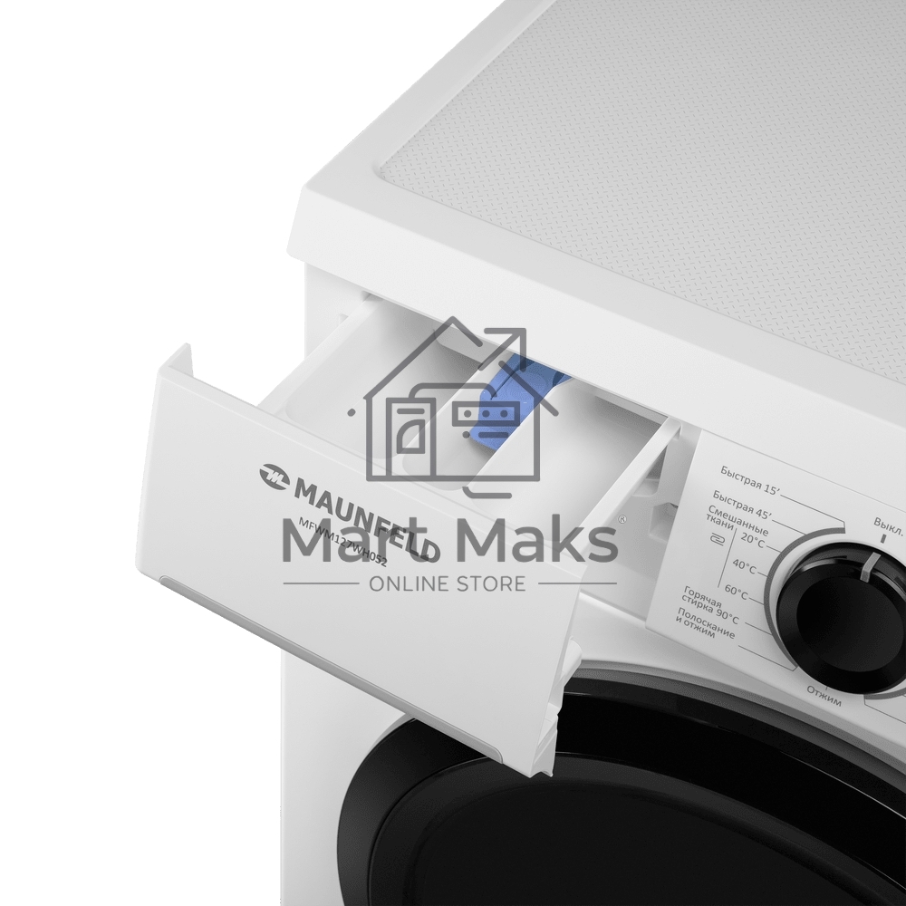 Стиральная машина Maunfeld MFWM127WH052 белый, загрузка фронтальная 7 кг, 1200 об/мин., класс: А+++