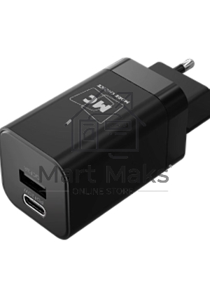 Зарядное устройство MORE CHOICE NC85a 1USB+1Type-C 3.0A PD 20W+QC3.0 Type-C Type-C, черный