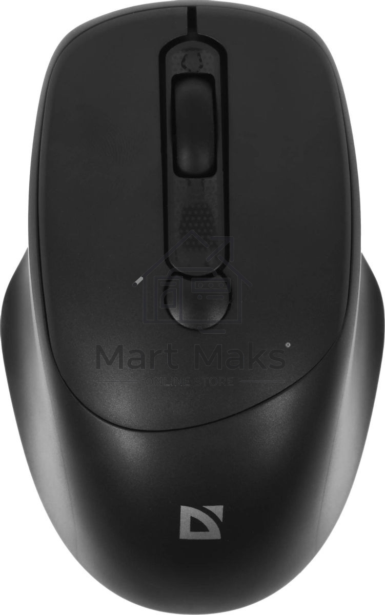Мышь беспроводная Defender Feam MM-296 черный, 1600 dpi, радиоканал, USB, кнопки - 4