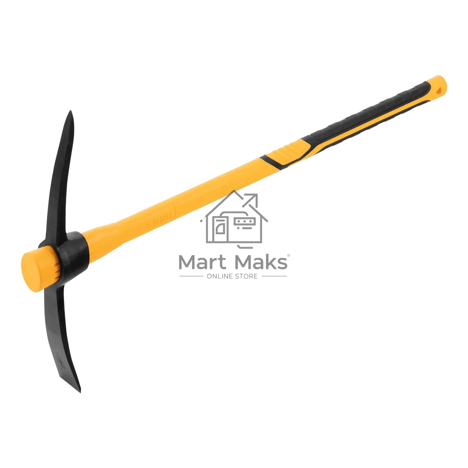 Кирка Denzel 2000 г, узкая, фиберглассовая обрезиненная рукоятка 900 мм