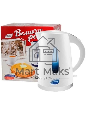 Чайник электрический Великие Реки Томь-1 белый
