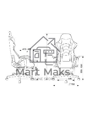 Кресло игровое Zombie Drift/F черный/серый, крестов. пластик, подст. для ног