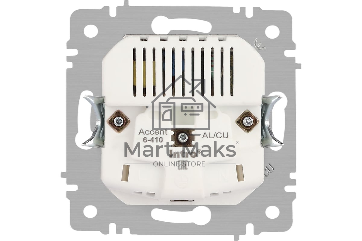 Розетка Intro Accent 6-410-05 P+E Schuko со шторками 16А-250В + 2хUSB IP20 СУ антрацит Б0063698