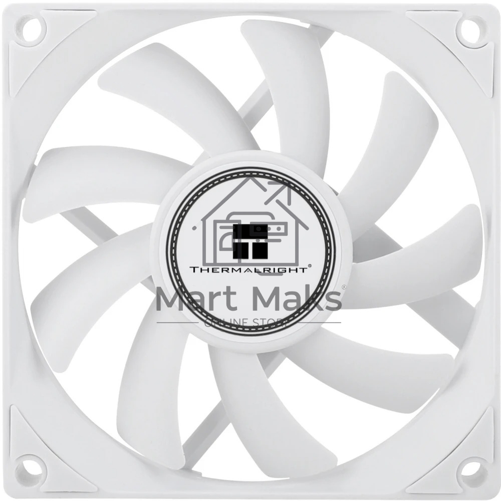 Вентилятор корпусный Thermalright TL-8015W (80x80x15mm, 4-pin PWM, 28.4CFM, 23.3dBA, 2200RPM, White)