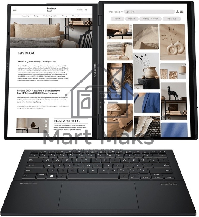 Ноутбук ASUS UX8406CA-QL221W Duo Touch 14+14
