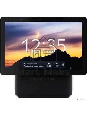 Умная колонка Яндекс Станция Дуо Макс, Zigbee, с дисплеем, 60Вт, с голосовым ассистентом Алиса на YaGPT, черный (YNDX-00055BLK)