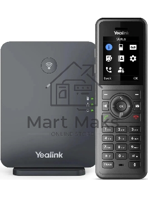 Телефон SIP Yealink W77P черный