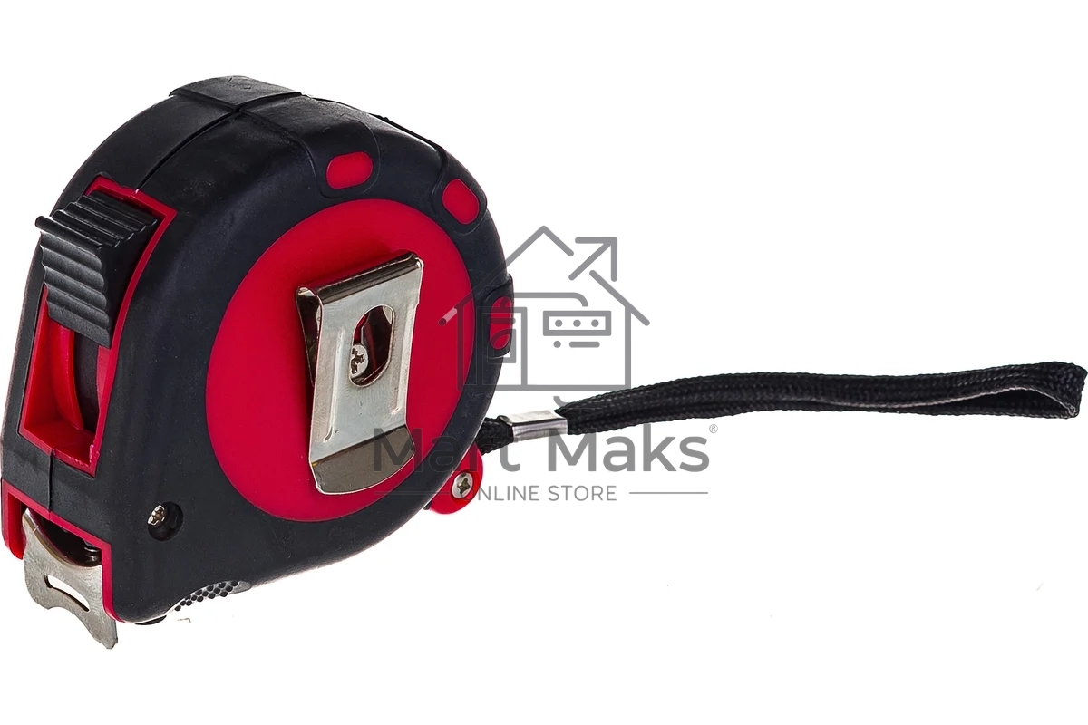 Рулетка MATRIX 31035 status 3 fixations 5мх25мм двухкомпонентный корпус 3 фиксации ленты