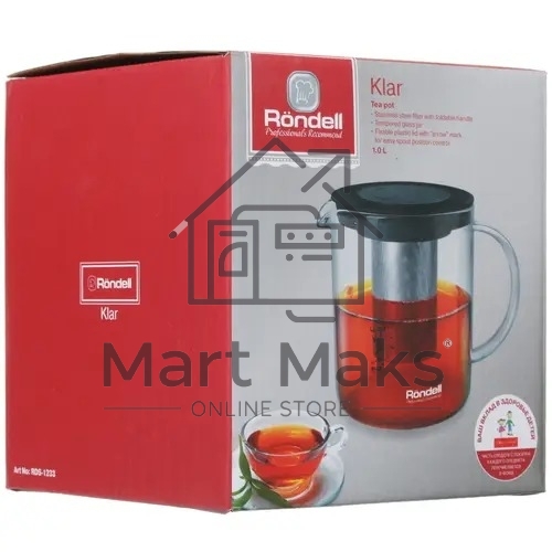 Заварочный чайник Rondell Klar RDS-1233, 1л
