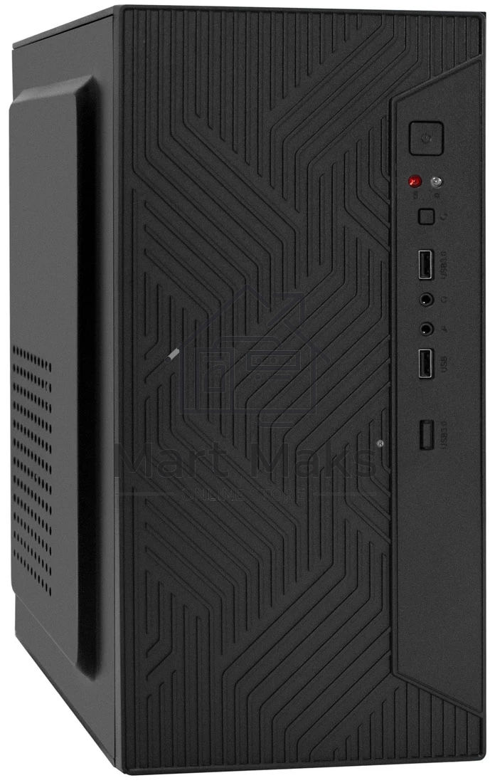 Компьютерный корпус Minitower ExeGate BAA-303-AA500 (mATX, БП AA500 с вент. 8см, 2*USB, HD Audio, черный)