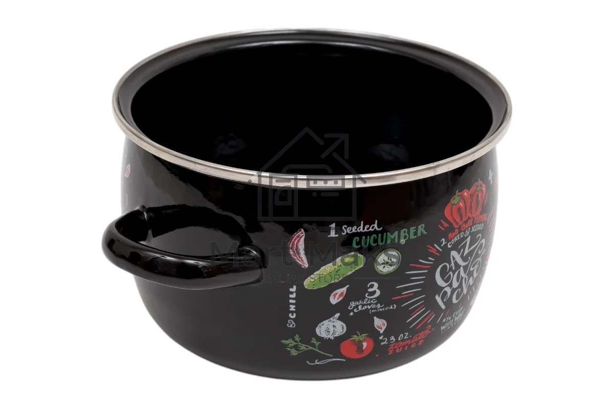 Кастрюля Appetite 1RC161M Gazpacho сферическая эмалированная 2 л