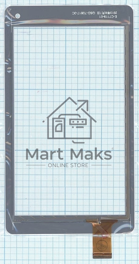 Сенсорное стекло (тачскрин) QSD E-C7119-01, белое