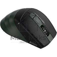 Мышь беспроводная A4Tech Fstyler FB35S темно-зеленый/черный, 2000 dpi, радиоканал, Bluetooth, USB, кнопки - 5