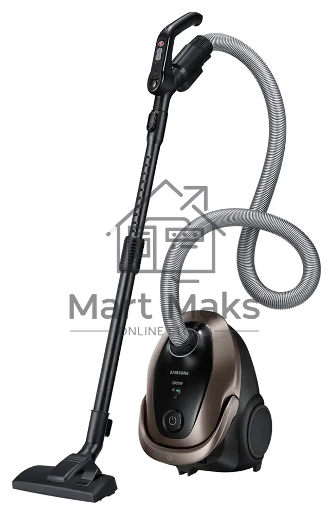 Пылесос Samsung VC20M2589JD/EV золотой/черный, 460/2000 Вт, уборка сухая, пылесборник мешок, 2,5 л