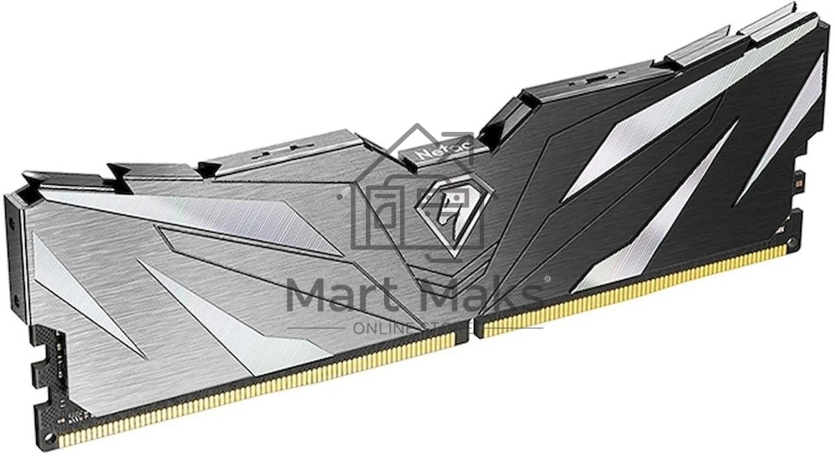 Оперативная память NETAC, DDR4, 32Gb (2x16Gb), 3200MHz, CL16, DIMM, с радиаторами, черный