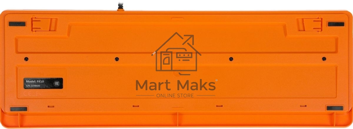 Комплект клавиатура+мышь A4Tech FStyler F1010 проводной, USB, 1600 DPI, чёрный/оранжевый