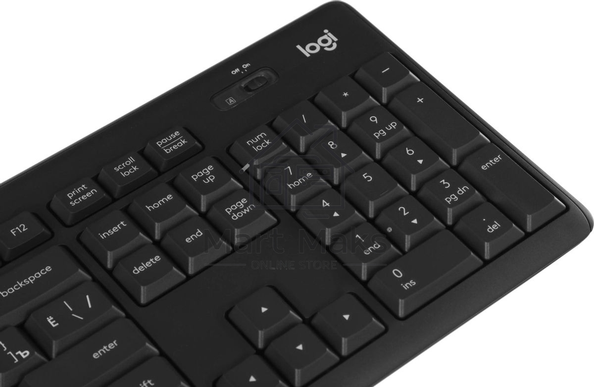 Комплект клавиатура+мышь Logitech MK295 беспроводной, USB, чёрный