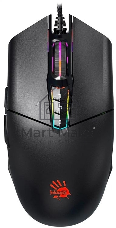 Мышь проводная A4Tech Bloody P91s черный, 8000 dpi, USB, кнопки - 8