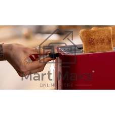 Тостер Bosch TAT3M124 красный, 950 Вт, 2 слота