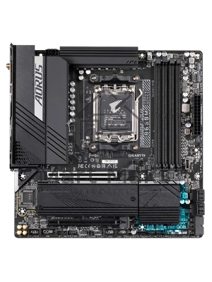 Материнская плата Gigabyte B650M AORUS ELITE AX, AM5, AMD B650, 4xDDR5, 4xSATA, 2xM.2, 1xPCI-E 5.0 x4, 1xPCI-E 4.0 x16, 1xHDMI, 1xDP, 1x 2.5Gb LAN, 4xUSB-A 2.0, 5xUSB-A 3.2 Gen 1, 2xUSB-A 3.2 Gen 2, 1xUSB-C 3.2 Gen 2, 2x3.5 мм, 7.1, Micro-ATX