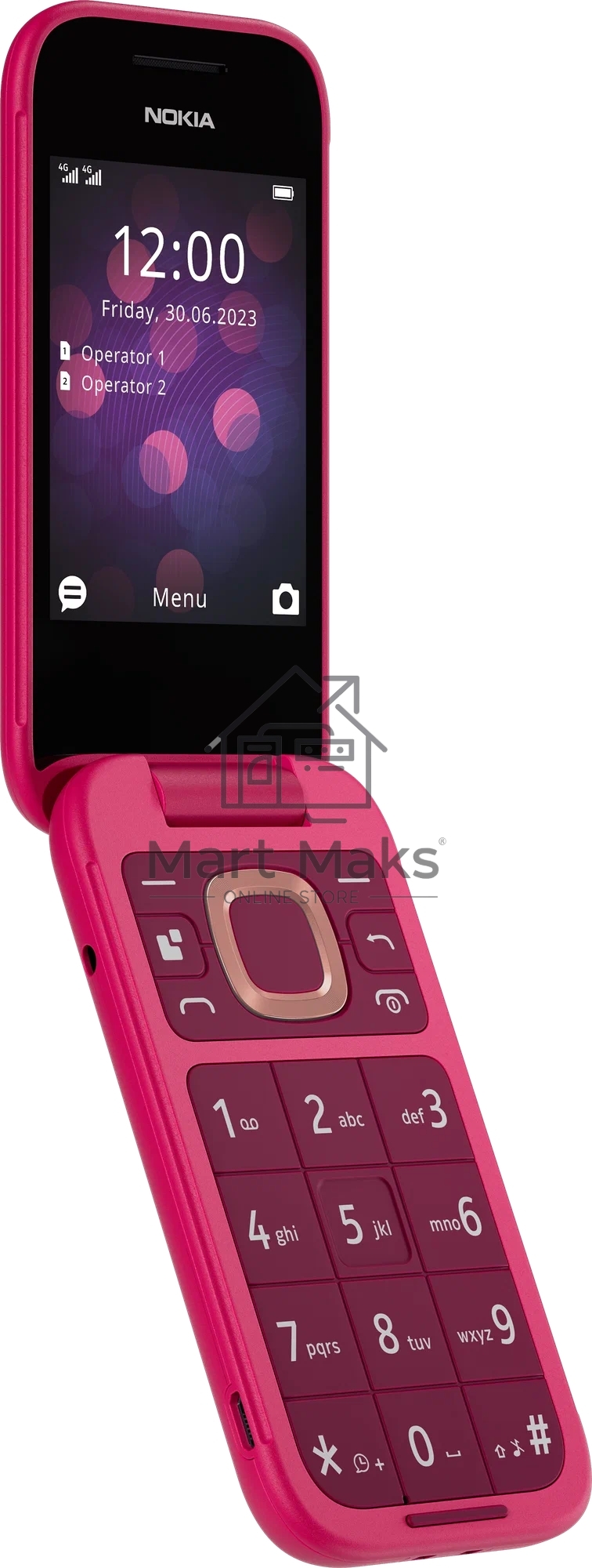 Мобильный телефон Nokia 2660 TA-1469 DS Pop розовый