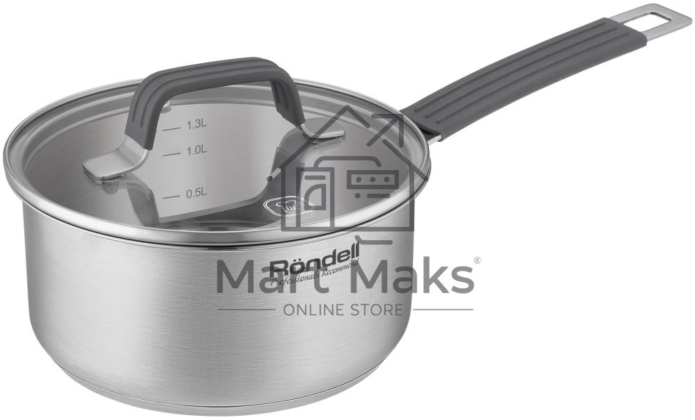 Ковш Rondell Normanne RDS-1812 1.3л. d=16см (с крышкой) стальной